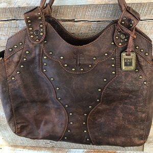 Frye Vintage Studded Shoulder Bag